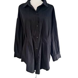Shein Long Sleeve Button Up Top